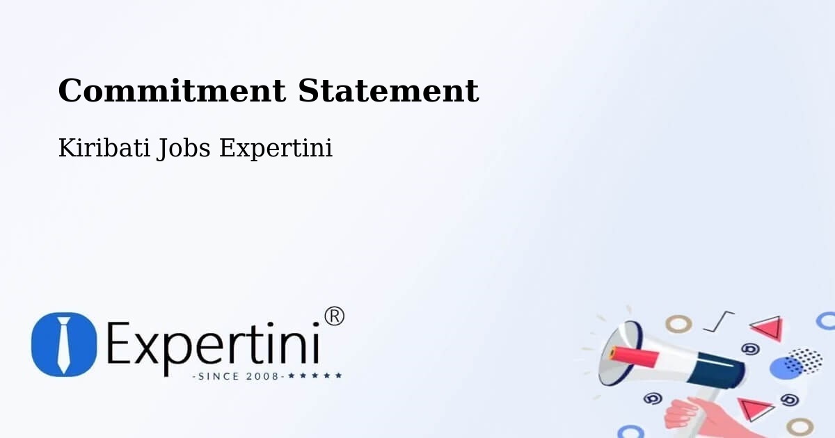 Corporate Commitment – Makin - Kiribati Jobs Expertini